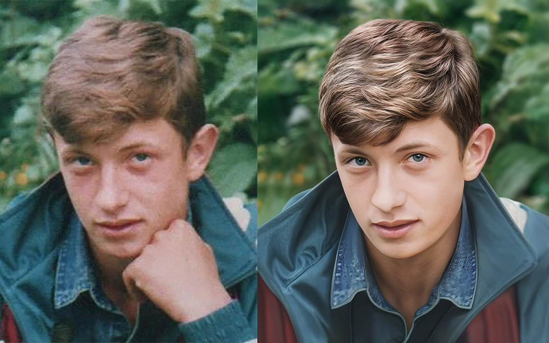 Colour photo retouching and restoration